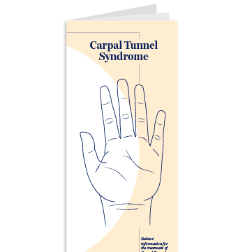 Brochure pour les patients souffrant du canal carpien