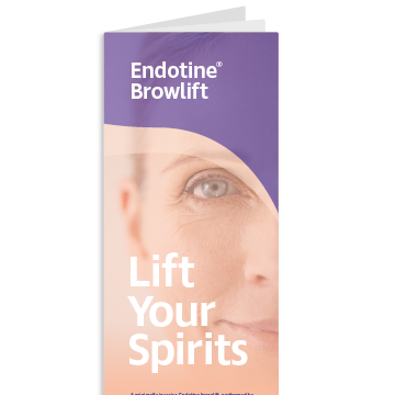 Portada del folleto para pacientes de Endotine Browlift